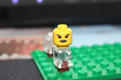 Lego Custom Goth/Emo Mini Fig Head