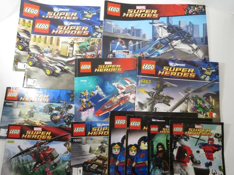 Lego Instruction Manual Guide Books Marvel Superheroes 8 Booklet LEGO Lot  A6331