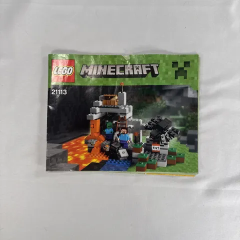 LEGO Minecraft The Cave 21113 Instruction Manual Booklet ONLY No Bricks/Pieces