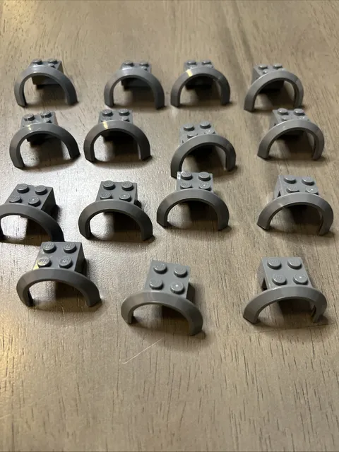 LEGO 50745 Dark Bluish Gray Vehicle Mudguard 4x2 1/2x1 2/3 w/ Arch Round x15