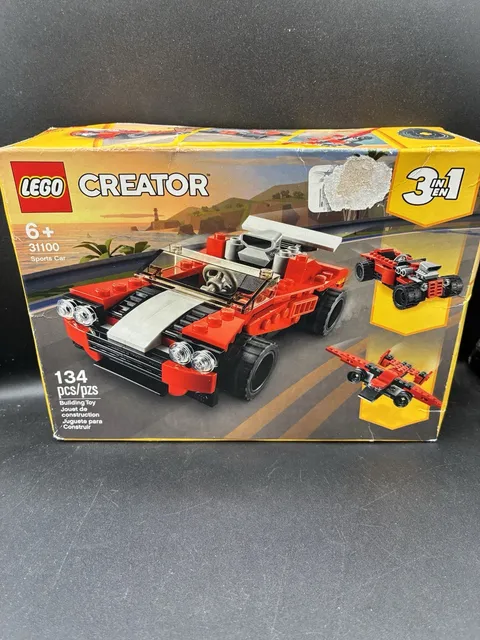 LEGO Creator 3-in-1 31100 Sports Car Complete Set 134 pcs Ages 6+ Box