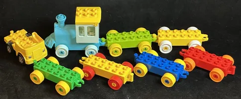 Lego Duplo Train Construction Vehicles Wheel Base Large Lot For Cars Truck Train