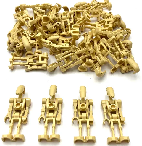 Lego Large Lot of Tan Star Wars Battle Droid Minifigures