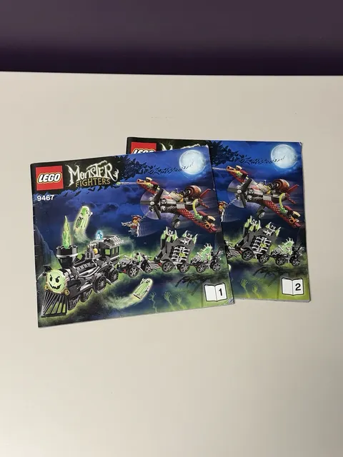 LEGO® Monster Fighters The Ghost Train 2012 Instruction Manuals 1 & 2 Set 9467