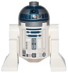 LEGO® Minifigure Star Wars sw0527 Astromech Droid R2-D2 Flat Silver Head Red Dot