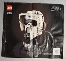 LEGO 75305 Star Wars Scout Helmet INSTRUCTION MANUAL BOOK ONLY