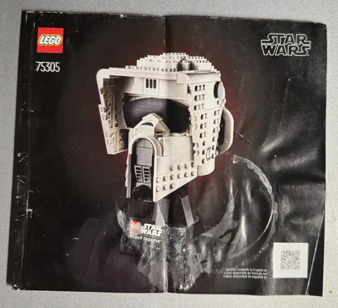 LEGO 75305 Star Wars Scout Helmet INSTRUCTION MANUAL BOOK ONLY