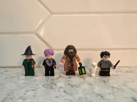 LEGO Harry Potter Minifigure Lot McGonagall Quirrell Hagrid Hedwig Harry