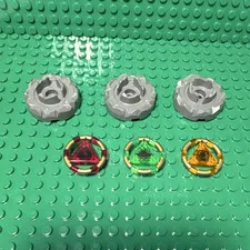 LEGO Atlantis red, green and yellow key with grey key holder
