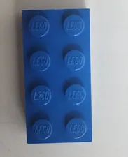 Lego Blue Brick 2 x 4 3001 Part