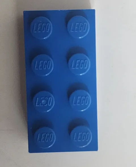 Lego Blue Brick 2 x 4 3001 Part