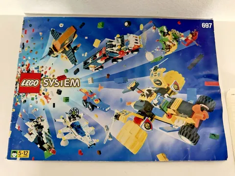 Lego Idea Book 697, City, Pirates, Castle, Space, Aquazone/Full Sticker Sheet