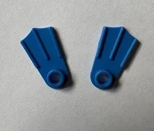 Vintage LEGO Blue Scuba Flippers 2599 Aquazone Minifigure Diving Fins Pair