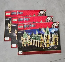 LEGO Harry Potter Building Instructions 4842, Illustrated Booklet Booklets 1-3