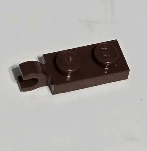 LEGO Parts - Reddish Brown Plate 1 x 2 with Clip on End - No 63868