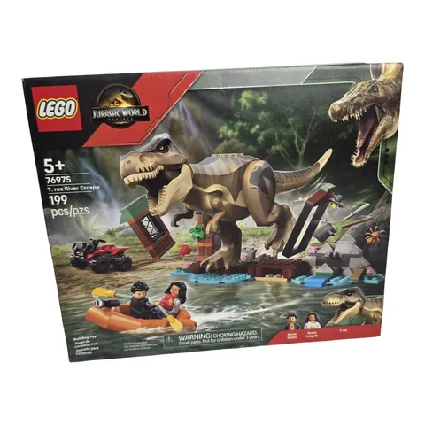 LEGO Jurassic World T Rex River Escape Dinosaur Toy 76975 NEW SEALED 199 Pieces