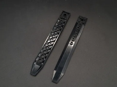 LEGO - 2x - Modified Plate - Modified Plate - 2x16 - Black - 62743