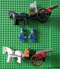 LEGO Western Cavalry LOT Cowboys Soldiers Minifigures Vintage Horses Weapons