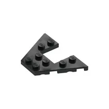 LEGO 14x Black Wedge, Plate 4 x 6 inv.596