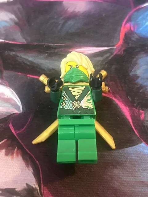 LEGO NINJAGO Lloyd Green Techno Robe Minifigure njo126 Armor Swords 2014
