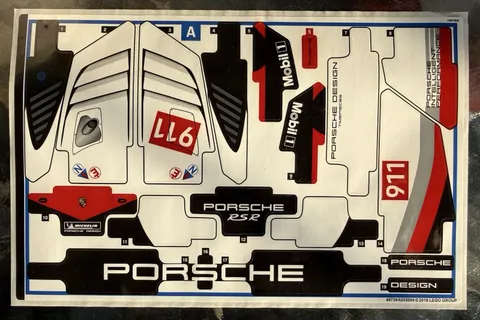 Genuine LEGO 42096 Sticker Sheet 1 (49739/6255099)