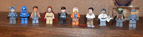 LEGO Star Wars Minifigure Lot Mandalorian Rebel Pilots Imperials 10 Figures