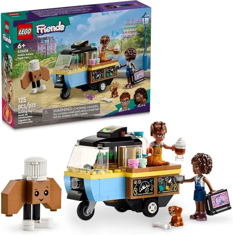 LEGO Friends Mobile Bakery Food Cart Playset, Cooking Toy 125 pcs (42606)™