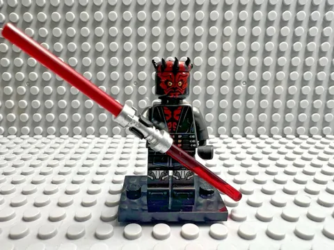 LEGO Star Wars Minifigure - Darth Maul Printed Leg silver Armor - SW1155