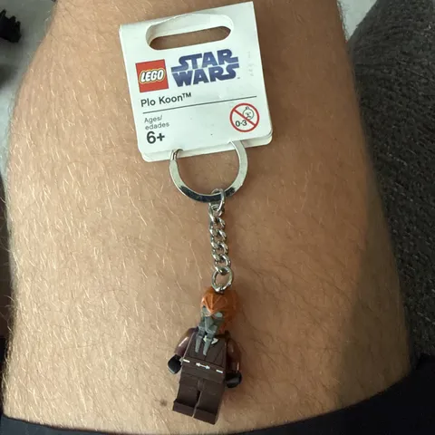 LEGO Star Wars Plo Koon Minifigure Keychain 852352 New Rare Retired Collectible