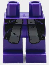 Lego New Dark Purple Minifigure Pants Legs Black Robe Sash