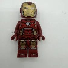Lego Minifiture ironMan with Silver Hexagon on Chest sh612 Marvel
