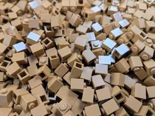 LEGO Medium Nougat 1x1 Brick (3005) - 100 New Pieces - Building Bricks