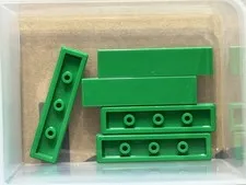 LEGO Parts - Green Tile 1 x 4 - No 2431 - QTY 5
