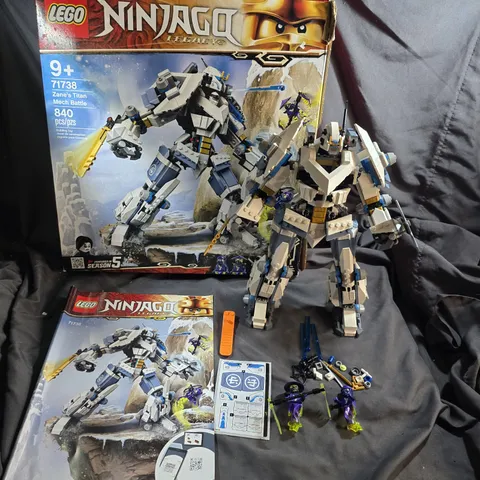 LEGO Ninjago Zane’s Titan Mech Battle 71738 Missing 2 Mini Figs Only