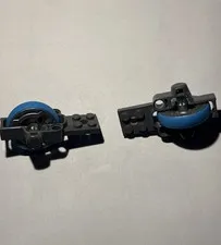 LEGO Part 11125c01 Flywheel Plate 2x8 Metal Flywheel Azure Tire Dark Bluish Gray