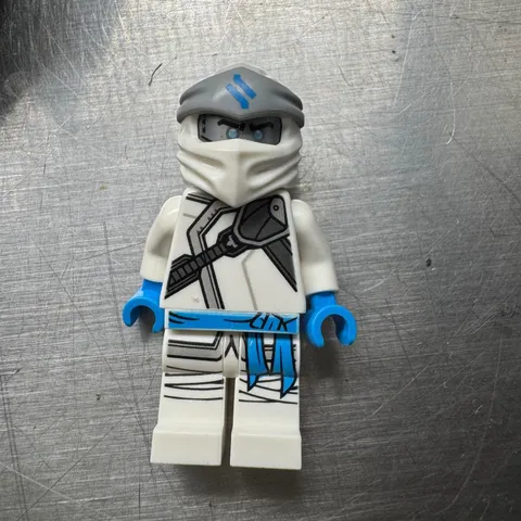 LEGO Ninjago Zane Rebooted Minifigure Titanium Ninja White Blue njo094