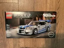 LEGO Speed Champions 76917 2 Fast 2 Furious Nissan Skyline GT-R R34 319pc READ