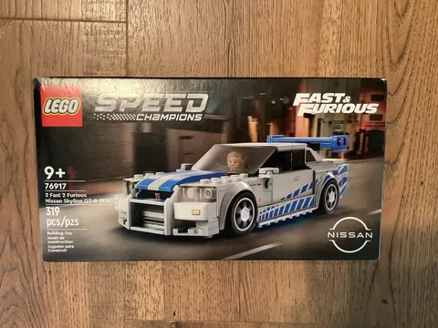 LEGO Speed Champions 76917 2 Fast 2 Furious Nissan Skyline GT-R R34 319pc READ