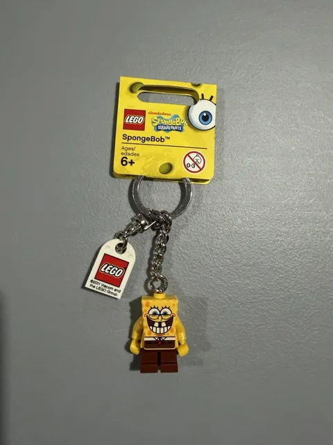 LEGO SPONGEBOB MINIFIGURE 853297 KEYCHAIN LIMITED RETIRED HARD TO FIND RARE