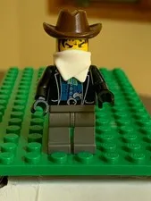 Vtg Lego Bandit 4 Minifigure ww011, Western Cowboys, No Gun