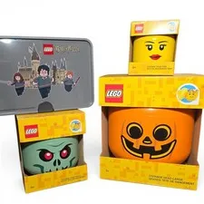 Lego Assorted Storage Containers - 4 New Lego Storage Container Lot (HALLOWEEN)