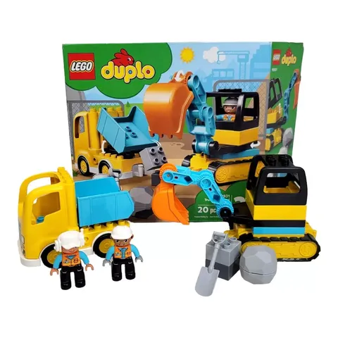 Lego Duplo 10931 Truck & Tracked Excavator Construction 20pc Age 2+