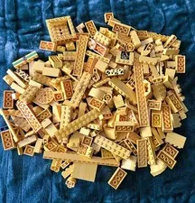 LEGO BRICKS YELLOW AND SPECIAL PEICES TOO ONE POUND