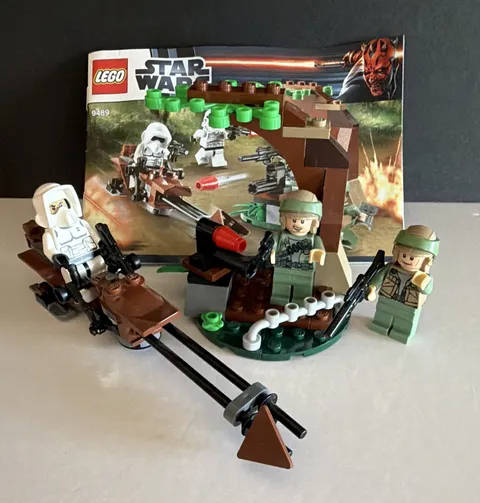 LEGO Star Wars Endor Battle Pack #9489 Incomplete 2012 Rebel & Imperial Trooper