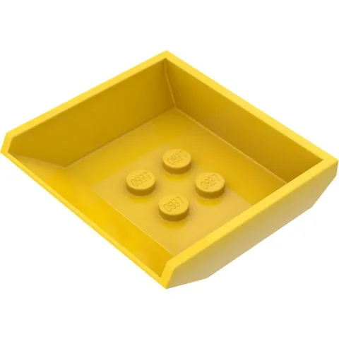 LEGO 12x Yellow Vehicle, Tipper Bed Smallinv.616