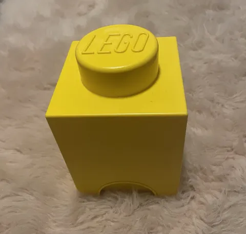 Lego Yellow Brick Stackable Container