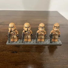LEGO Star Wars 75089 Geonosis Troopers Minifigures Lot of 4 w/ Blasters