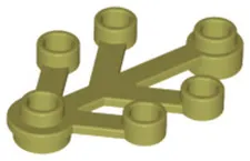 11x LEGO 2423 Plant Leaves 4x3 Olive Green 11 Pieces