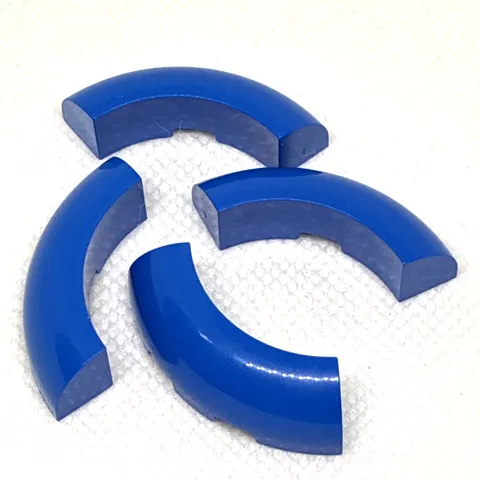 LEGO Parts - Blue, Round Corner 3 x 3 wo Studs - No 65617 - QTY 4