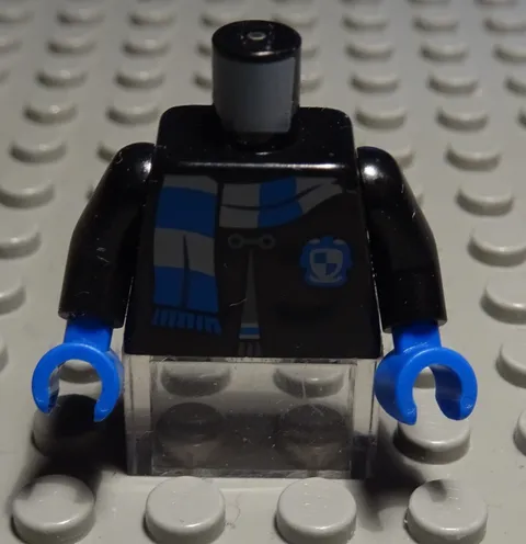 Lego figure accessories top torso black with decor from Harry Potter